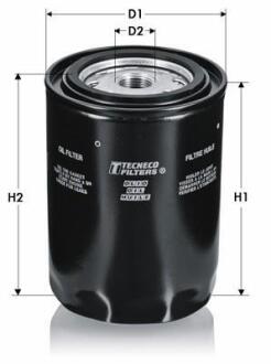 Фільтр масла (h=115mm) Audi 100 2,0TD/2,4D 8/89-, Tecneco OL299
