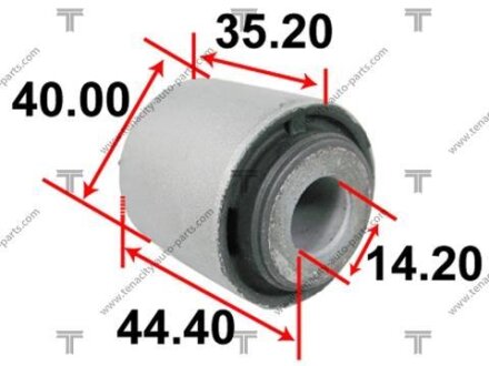 САЙЛЕНБЛОК ЗАДНЕЙ ПОДВЕСКИ (MAZDA 6 WAGON GH 2008-2013)// (шт.) TENACITY AAMMA1041