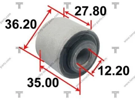 Сайлентблок заднього поперечного важеля (внутрішній/зовнішній) TENACITY AAMMA1053