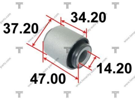 САЙЛЕНБЛОК ЗАДНЕЙ ПОПЕРЕЧНОЙ ТЯГИ (MAZDA CX-9 TB 2007-)/MZAB-125 (шт.) TENACITY AAMMA1055