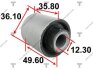 Сайлентблок рычага mitsubishi lancer 1.8, 2.0 08- TENACITY AAMMI1053 (фото 1)