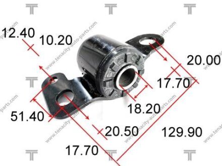 Сайлентблок рычага toyota corona 1.6, 2.0 87-92 TENACITY AAMTO1001
