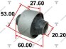 Сайлентблок переднього нижнього важеля TOYOTA COROLLA 95-00 TENACITY AAMTO1020 (фото 1)