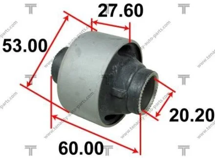 Сайлентблок переднього нижнього важеля TOYOTA COROLLA 95-00 TENACITY AAMTO1020