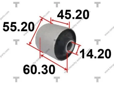 Сайлентблок заднього продольного важеля TOYOTA LAND CRUISER 07 TENACITY AAMTO1071