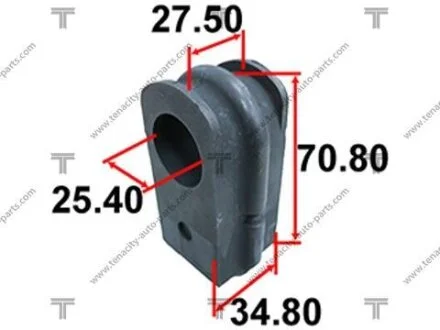 Втулка переднього стабілізатора NISSAN MURANO 03-07 TENACITY ASBNI1011