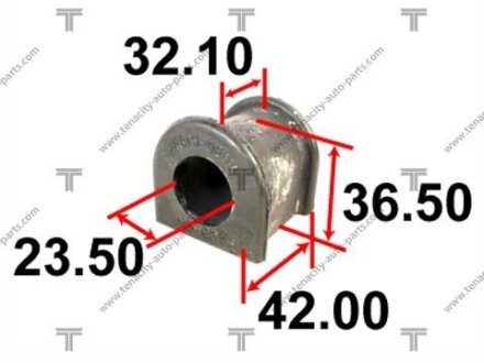 Втулка переднього стабілізатора TOYOTA CAMRY 2.0 01-11 TENACITY ASBTO1012
