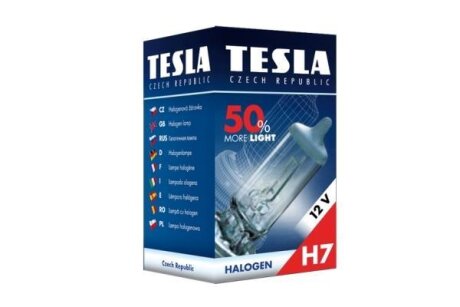 Автомобiльна лампа (Автомобильная лампа H7 12V 55W PX 26d + 50%) TESLA B30701