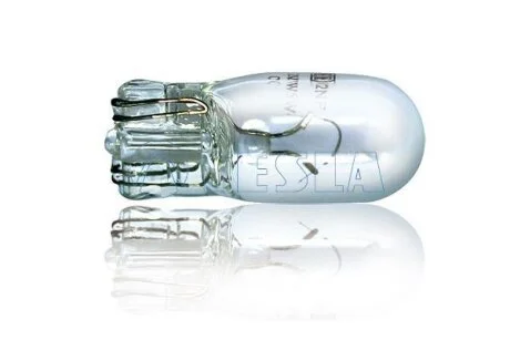 Лампа автомобільна габаритна без цоколя 12В W5W 10 шт. TESLA B65201