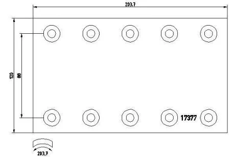 Комплект гальмівних накладок TEXTAR 1737707