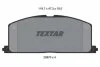 Тормозные колодки дисковые TOYOTA CAMRY/CARINA пер. TEXTAR 2087001 (фото 1)