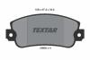Комплект тормозных колодок, дисковый тормоз TEXTAR 2095005 (фото 1)