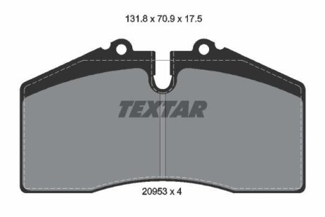 Тормозные колодки дисковые TEXTAR 2095302