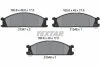 NISSAN Тормозные колодки передние Urvan E24, SUBARU TEXTAR 2134702 (фото 1)