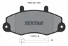 Колодки гальмівні дискові, комплект TEXTAR 2147002 (фото 1)