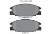 Колодки гальмівні дискові, комплект TEXTAR 2154302 (фото 1)