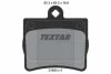 Тормозные колодки дисковые MB W202 задн. (с противошумной пластиной Q+) TEXTAR 2190003 (фото 1)