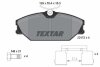 Комплект гальмівних колодок передн, RENAULT CLIO II, LAGUNA I, MEGANE I, MEGANE I CLASSIC, MEGANE I COACH, MEGANE SCÉNIC, SAFRANE II, SCENIC I 1.4-3.0 06.95-06.09 TEXTAR 2317203 (фото 1)