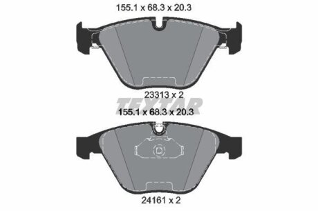 Колодки тормозные BMW 3(E90) 05- EPAD пер. TEXTAR 2331382