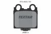 Комплект гальмівних колодок з 4 шт. дисків TEXTAR 2342901 (фото 1)