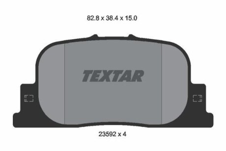 TOYOTA Тормозные колодки дисковые CAMRY 2.2, 3.0 TEXTAR 2359201
