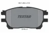 Колодки гальмівні дискові, комплект TEXTAR 2375901 (фото 1)