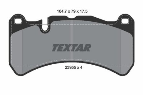 Гальмівні колодки дискові TEXTAR 2395501