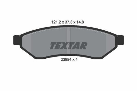 DAEWOO Тормозные колодки дисковые Evanda 02-04 задн. TEXTAR 2399401