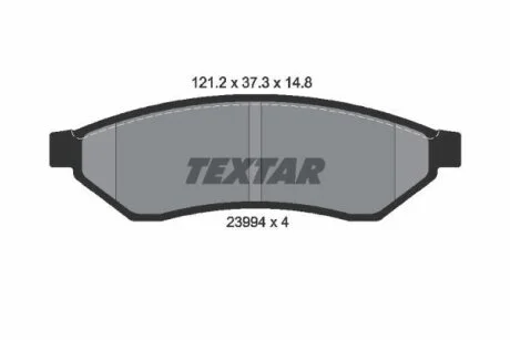 DAEWOO Тормозные колодки дисковые Evanda 02-04 задн. TEXTAR 2399401
