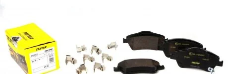 Колодки тормозные TOYOTA AURIS 07- перед. (с противошумной пластиной Q+) TEXTAR 2412201