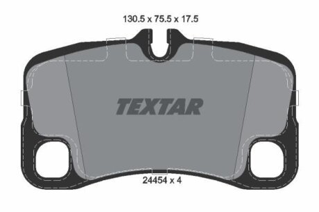Колодки гальмівні дискові, комплект TEXTAR 2445401