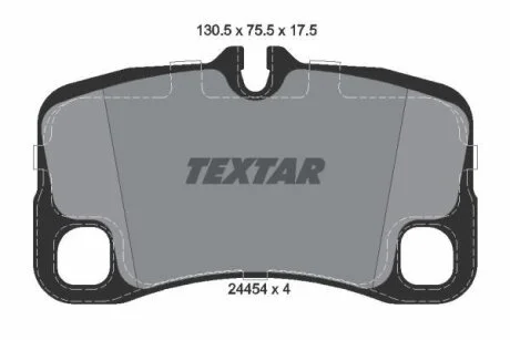 Колодки гальмівні дискові, комплект TEXTAR 2445401