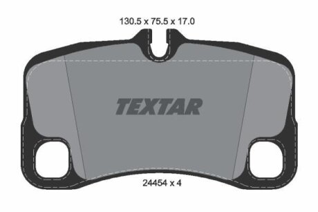 Гальмівні колодки дискові TEXTAR 2445403