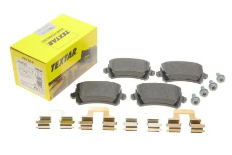 Колодки тормозные VAG Q3/PASSAT/TIGUAN 07- задн. (с противошумной пластиной Q+) TEXTAR 2448301