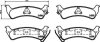 Колодки тормозные JEEP CHEROKEE/GRAND CHEROKEE 91- 2.5-5.9 задн. TEXTAR 2450601 (фото 1)