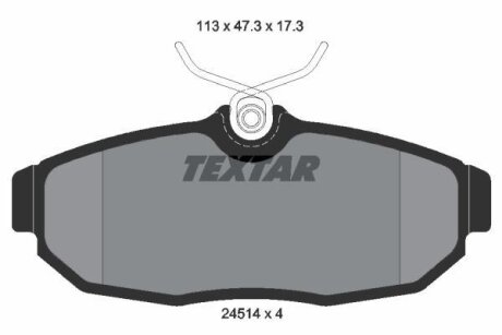 Тормозные колодки зад. Ford Mustang 05- TEXTAR 2451401