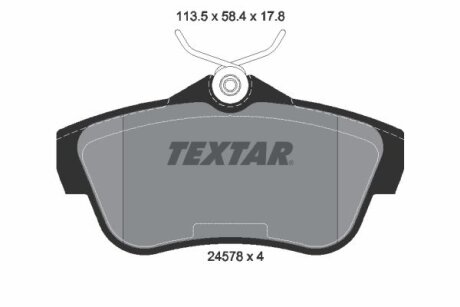 Гальмівні колодки дискові TEXTAR 2457803