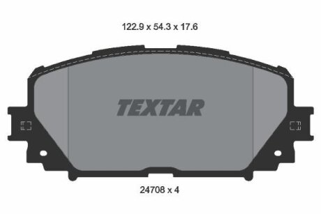 Торм. кол. пер. TOYOTA YARIS 05- (JAPAN) TEXTAR 2470801