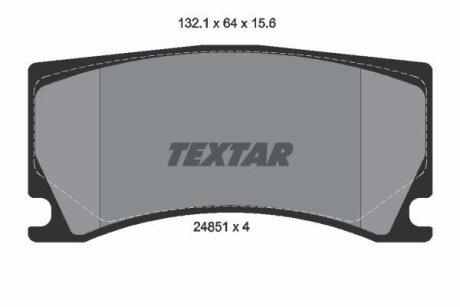 Тормозные колодки дисковые TEXTAR 2485101 (фото 1)
