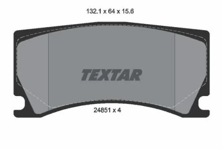 Тормозные колодки дисковые TEXTAR 2485101