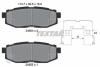 Тормозные колодки дисковые SUBARU TRIBECA 05- 3.0 зад. (с противошумной пластиной Q+) TEXTAR 2485401 (фото 1)