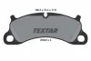 Колодки гальмівні дискові, комплект TEXTAR 2500301 (фото 1)