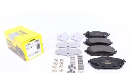 Тормозные колодки дисковые TOYOTA COROLLA/AURIS 12- 1.2-1.8 пер. (с противошумной пластиной Q+) TEXTAR 2569801