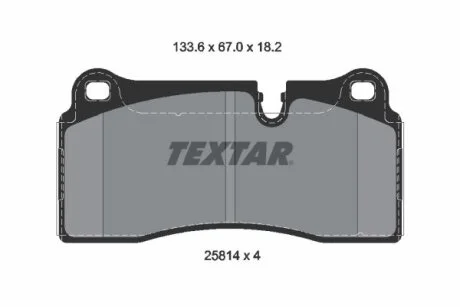 Гальмівні колодки BMW M2/M3/M4 R 14-21 TEXTAR 2581401
