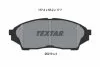 Комплект гальмівних накладок, дискове гальмо TEXTAR 2621901 (фото 1)