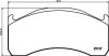 Комплект гальмівних накладок, дискове гальмо TEXTAR 2913706 (фото 1)