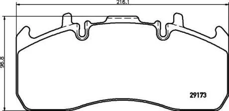Комплект гальмівних колодок TEXTAR 2917301
