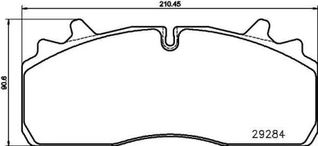 КМП гальмівних колодок TEXTAR 2928401