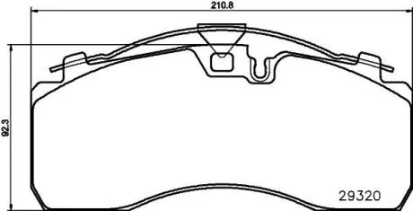 КМП гальмівних колодок TEXTAR 2932001