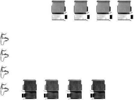 Комплект монтажный тормозных колодок TOYOTA LAND CRUISER 80/90/150 задн. TEXTAR 82050200